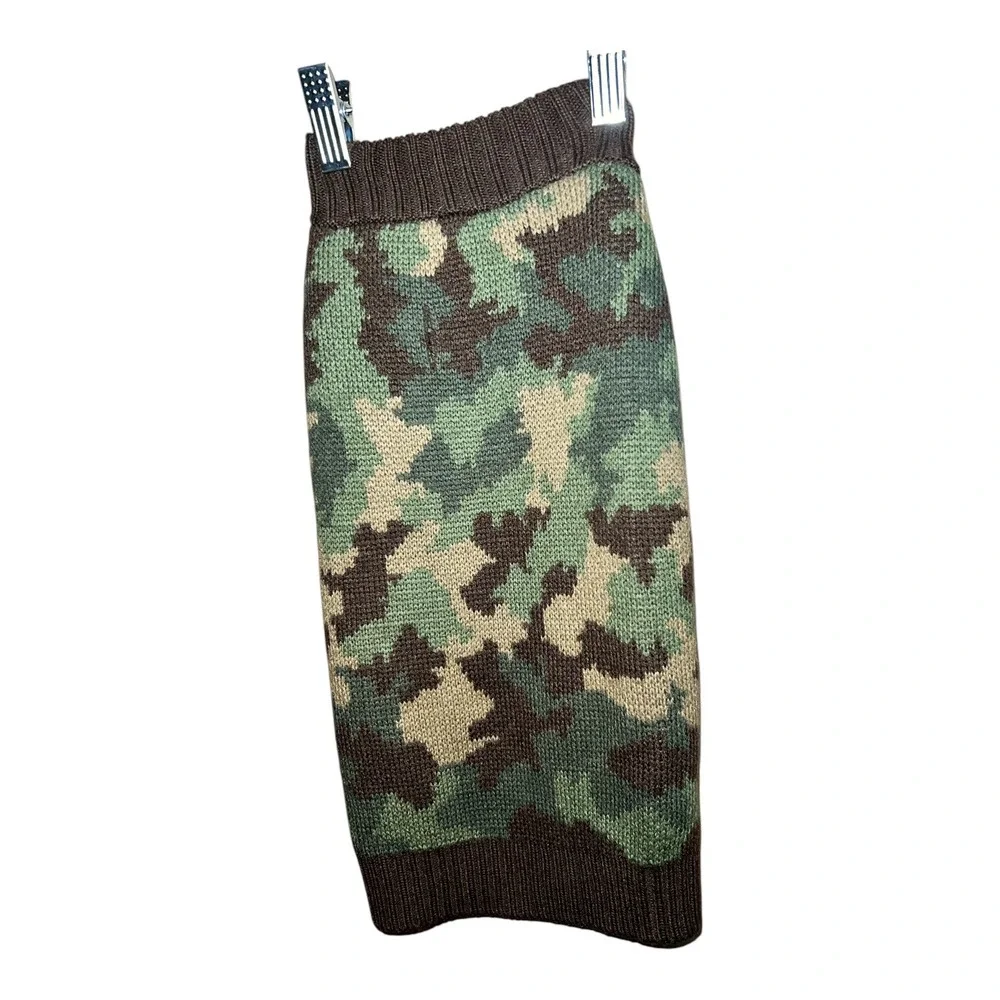 Camouflage Knit Dog Sweater Pet Apparel Winter‎ Warm Clothing